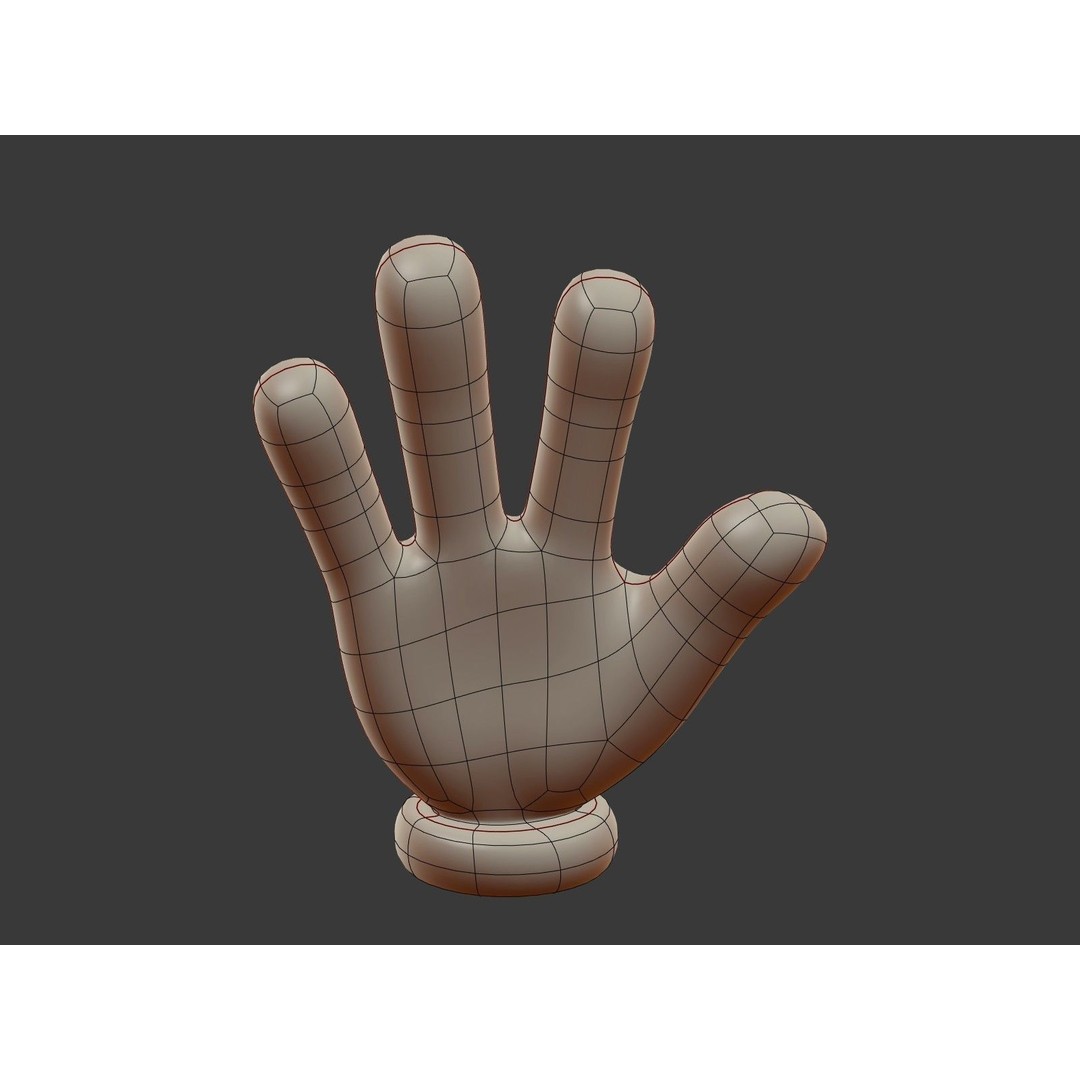 Hand Emoji Signs 3D Model – Cartoon Icons Collection, Blender - View 31