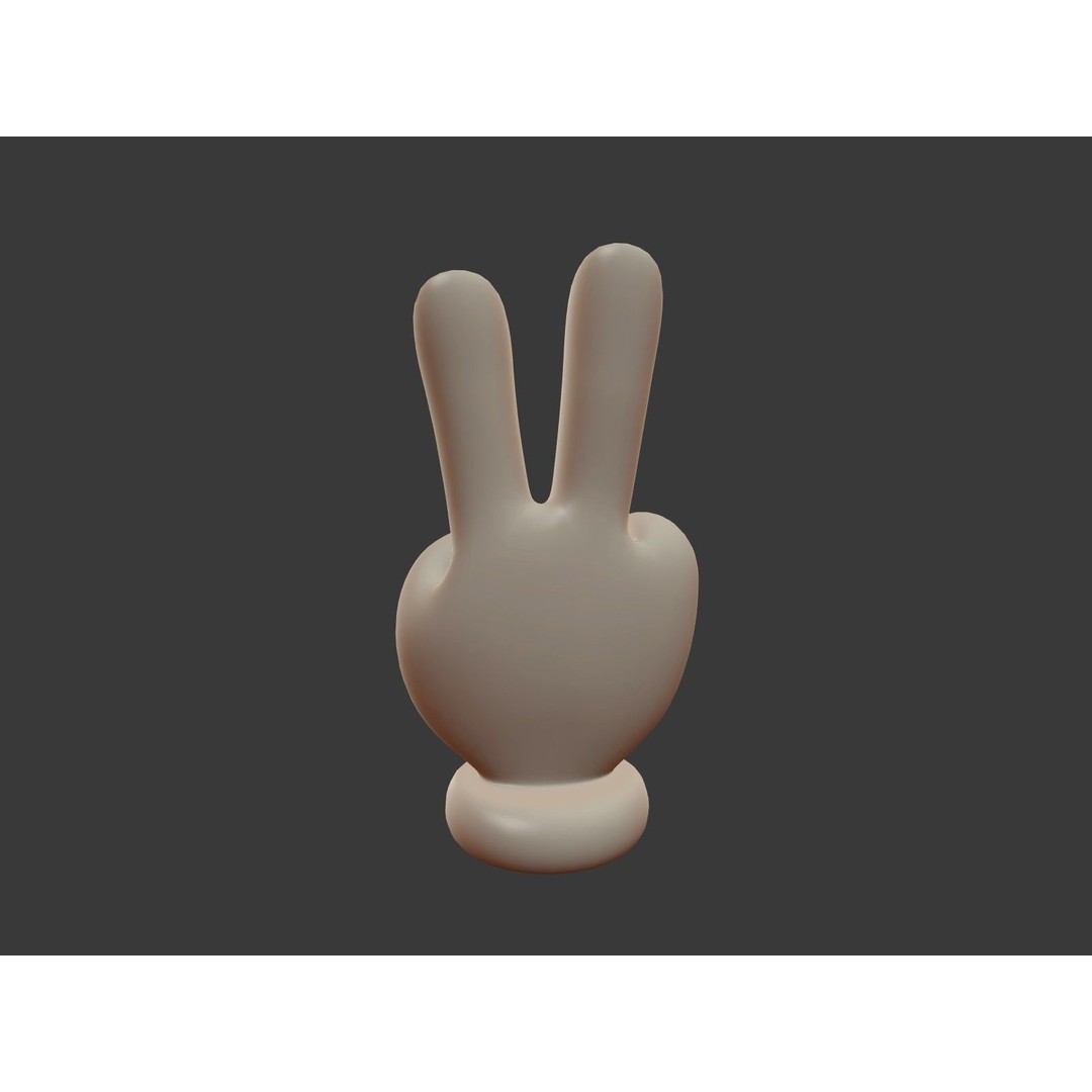 Hand Emoji Signs 3D Model – Cartoon Icons Collection, Blender - View 32
