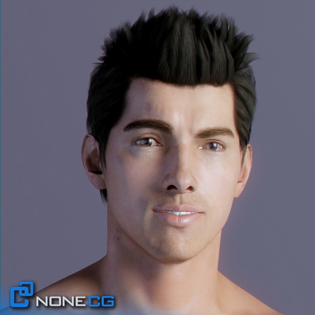 Adult Male Tom Rigged 3D Model – High Poly Character for Animation - View 3