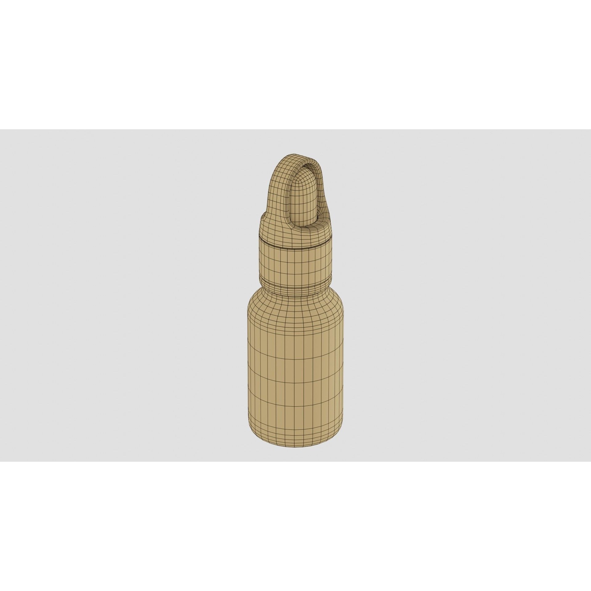 Black Dropper Bottle 06 - PBR Game-Ready 3D Model - View 10