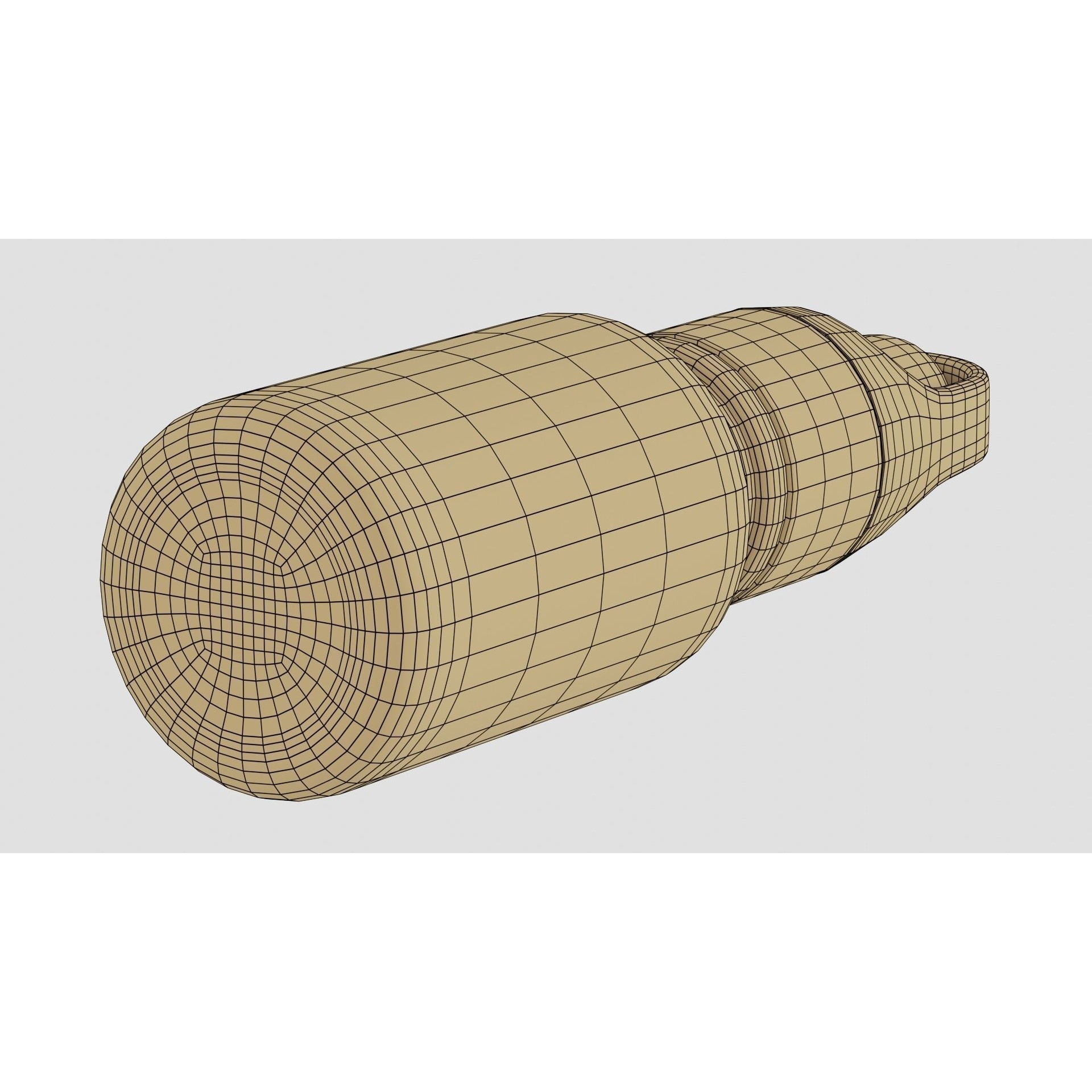 Black Dropper Bottle 06 - PBR Game-Ready 3D Model - View 12