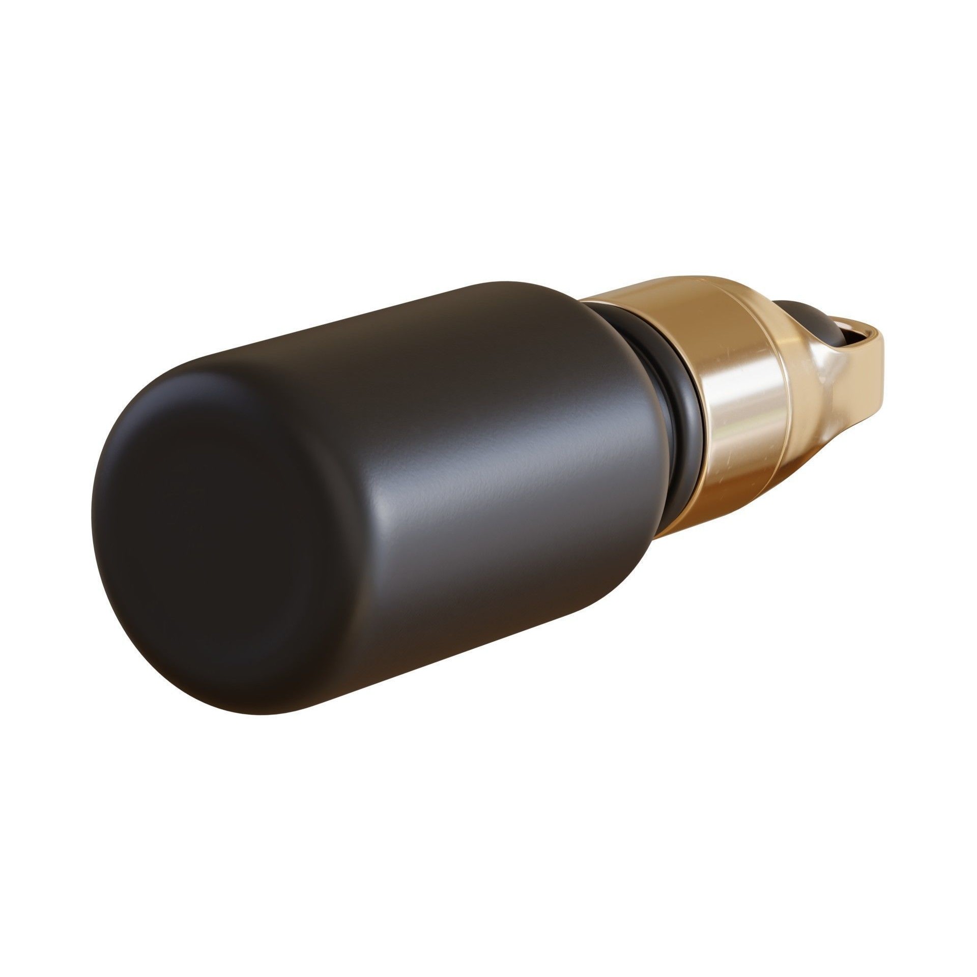 Black Dropper Bottle 06 - PBR Game-Ready 3D Model - View 7