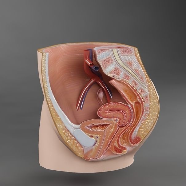 Female Reproductive System 3D Model – Realistic Anatomy Asset, FBX - View 4