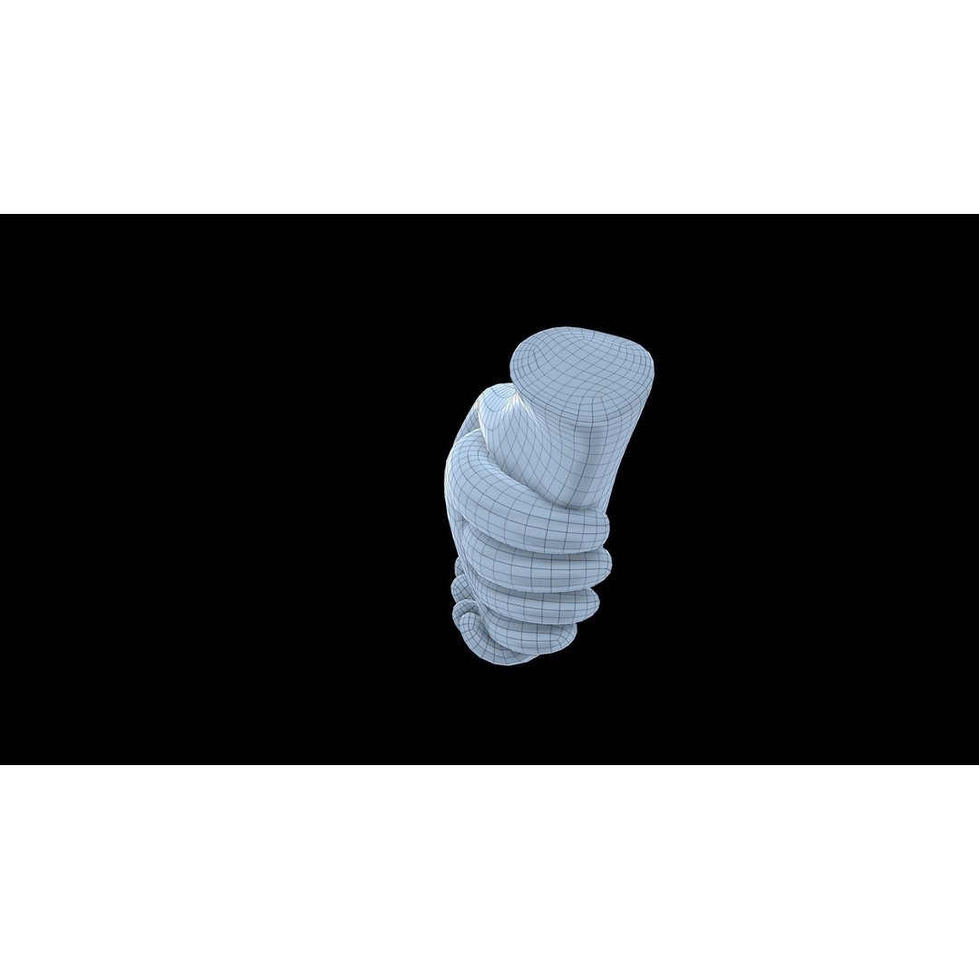 Emoji Handshake 3D Model – Low Poly Icon Pack with 25 Gestures, FBX - View 5