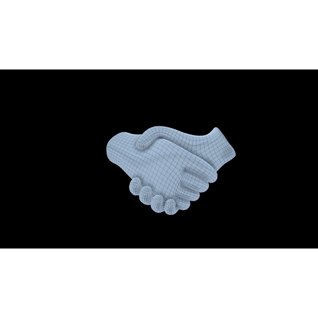 Emoji Handshake 3D Model – Low Poly Icon Pack with 25 Gestures, FBX - View 6