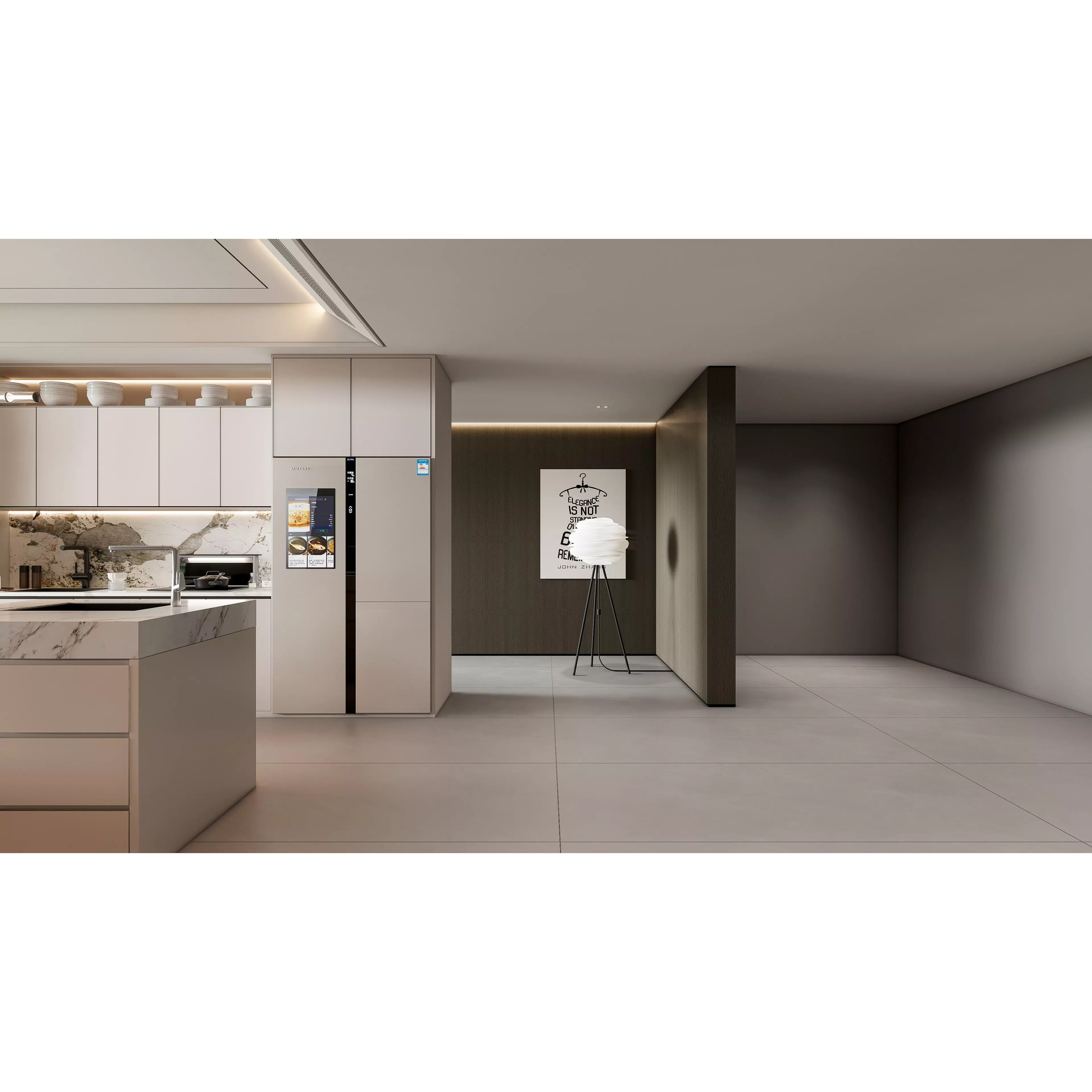 Modern Kitchen Interior - Ready-to-Render 3D Model - View 10
