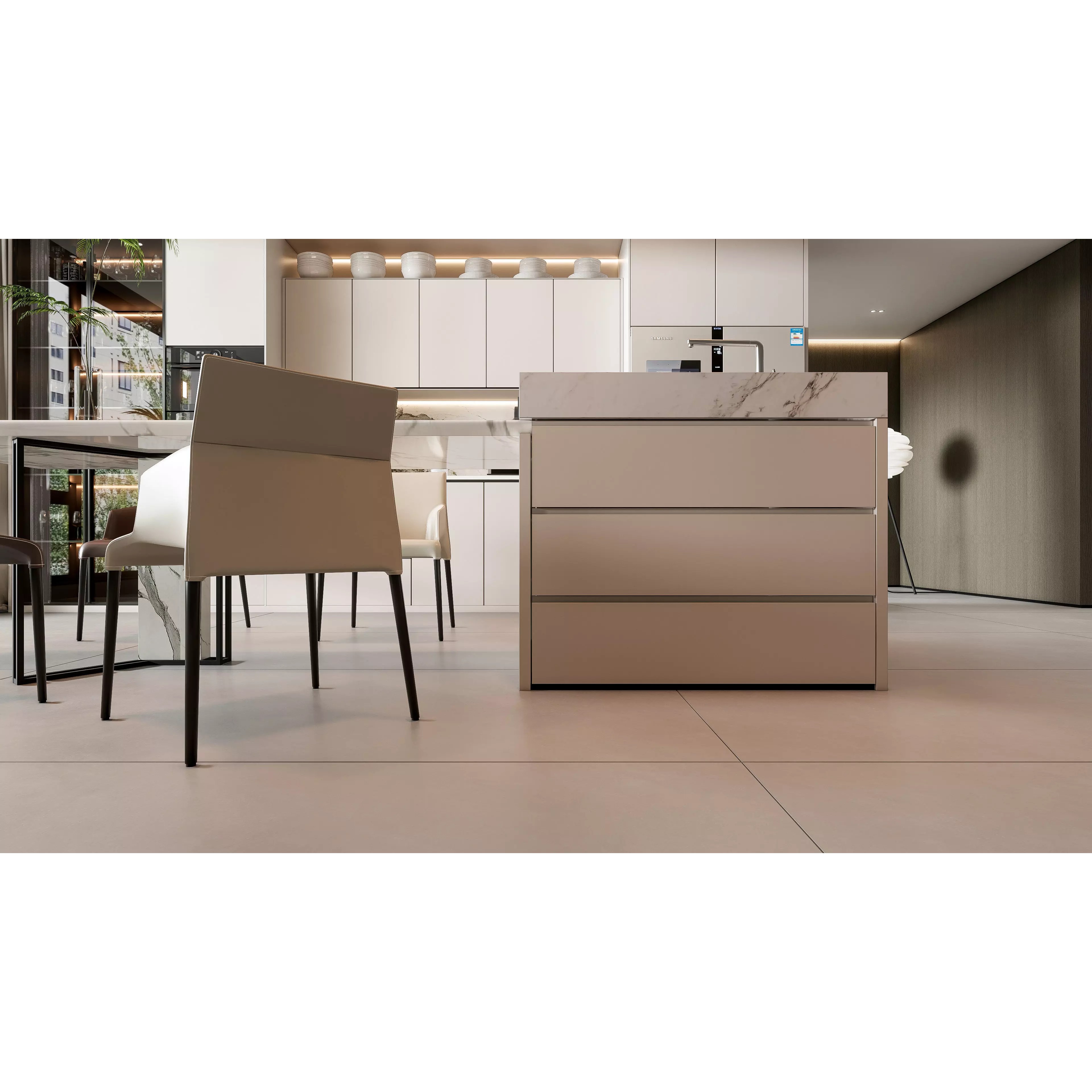 Modern Kitchen Interior - Ready-to-Render 3D Model - View 14