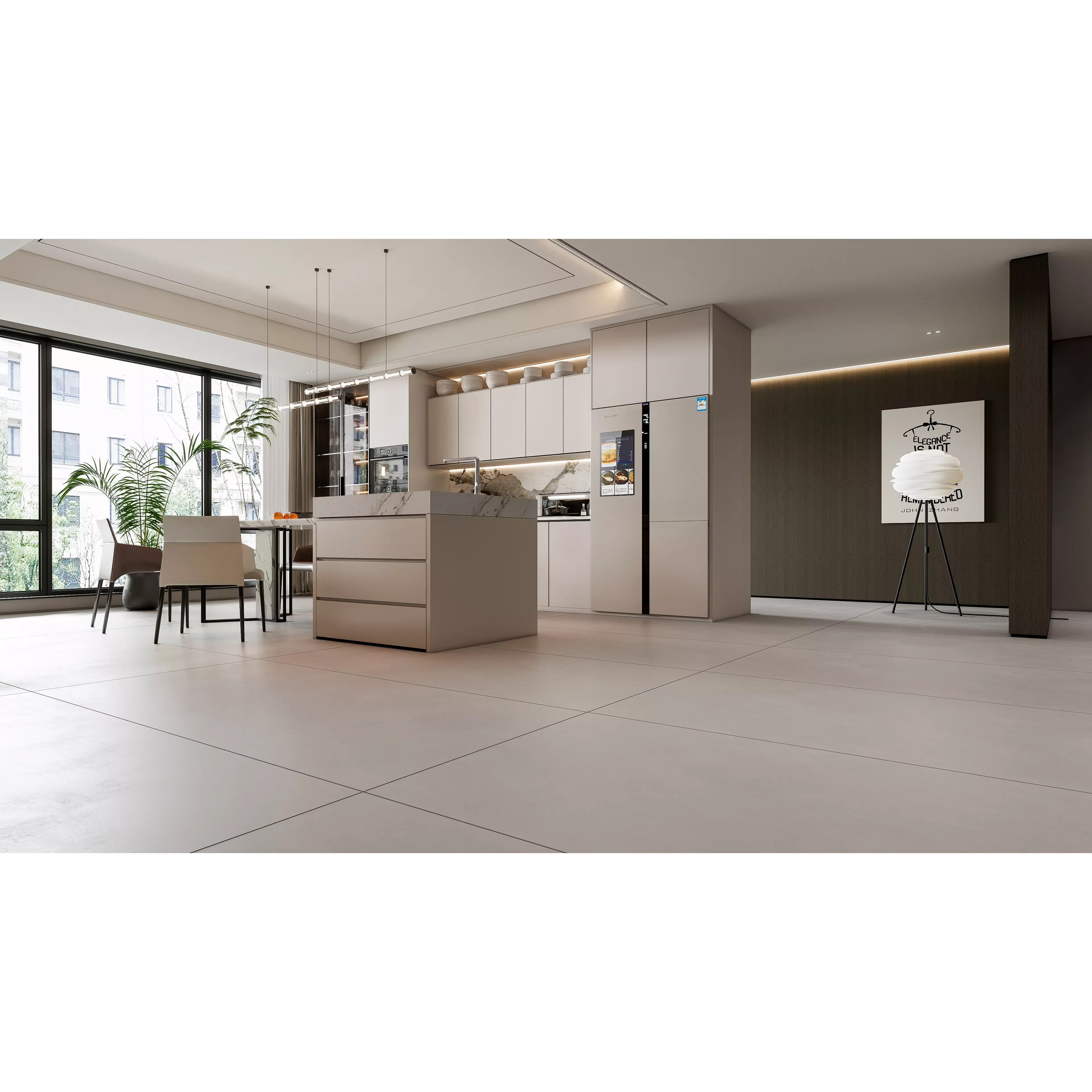 Modern Kitchen Interior - Ready-to-Render 3D Model - View 17