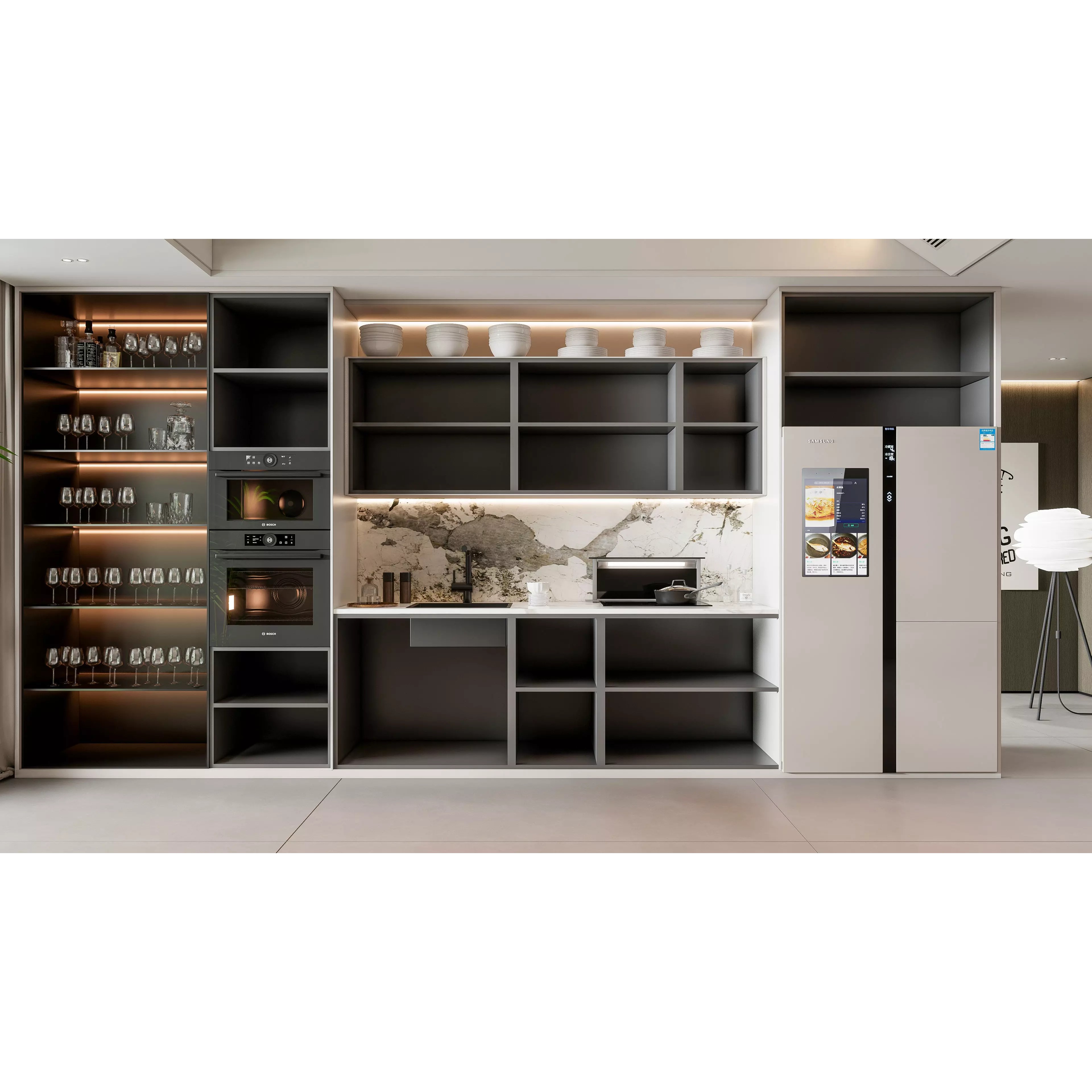 Modern Kitchen Interior - Ready-to-Render 3D Model - View 4