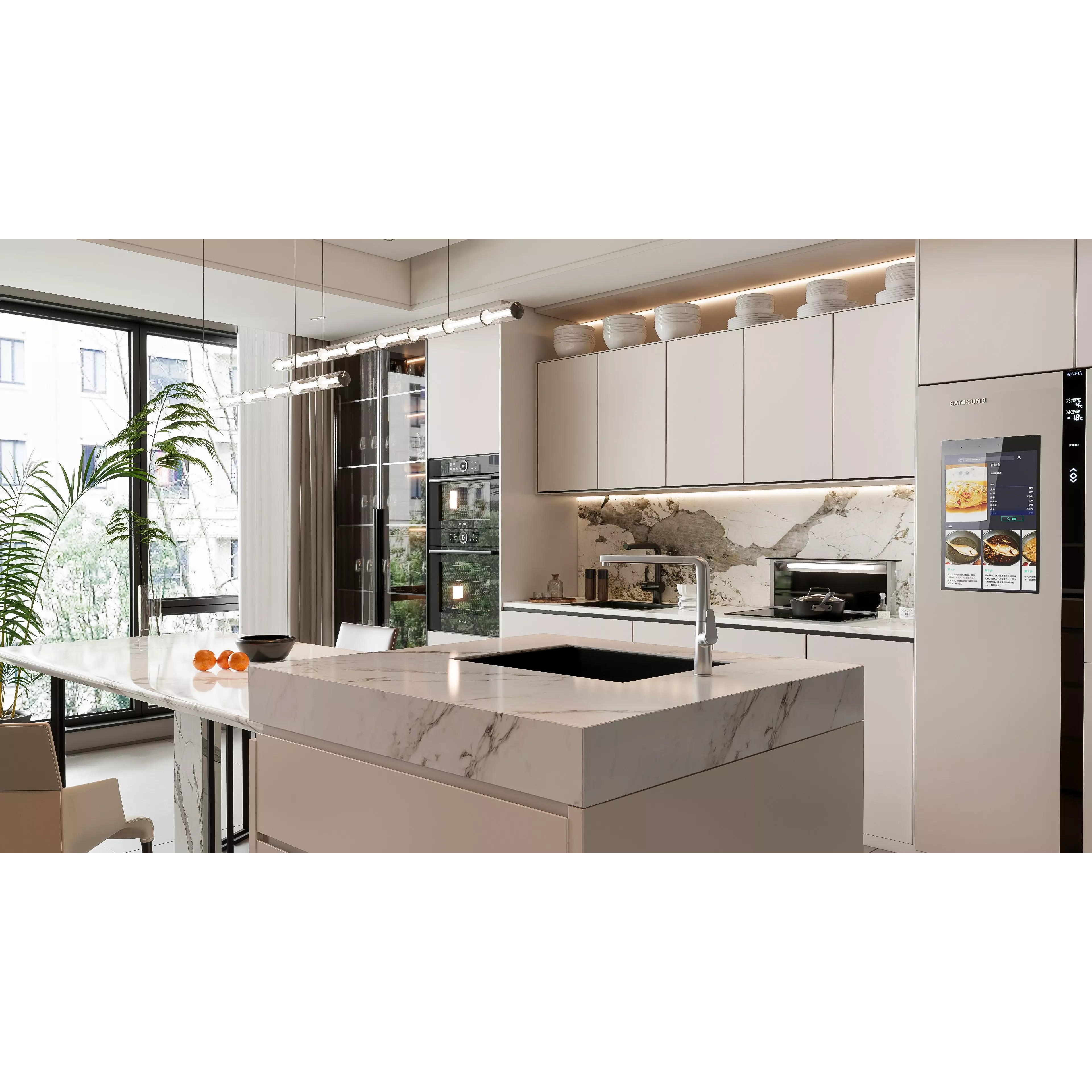 Modern Kitchen Interior - Ready-to-Render 3D Model - View 5