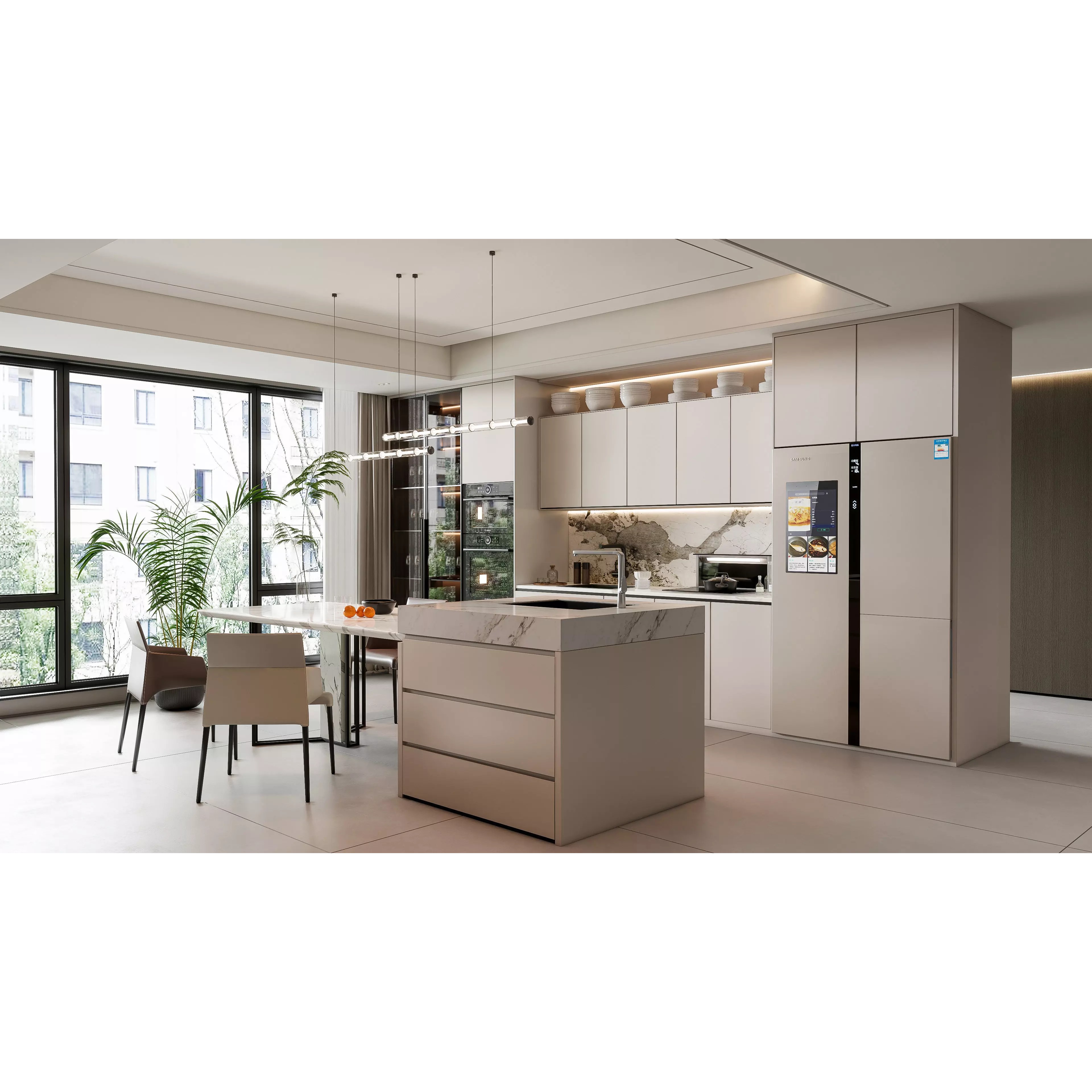 Modern Kitchen Interior - Ready-to-Render 3D Model - View 6