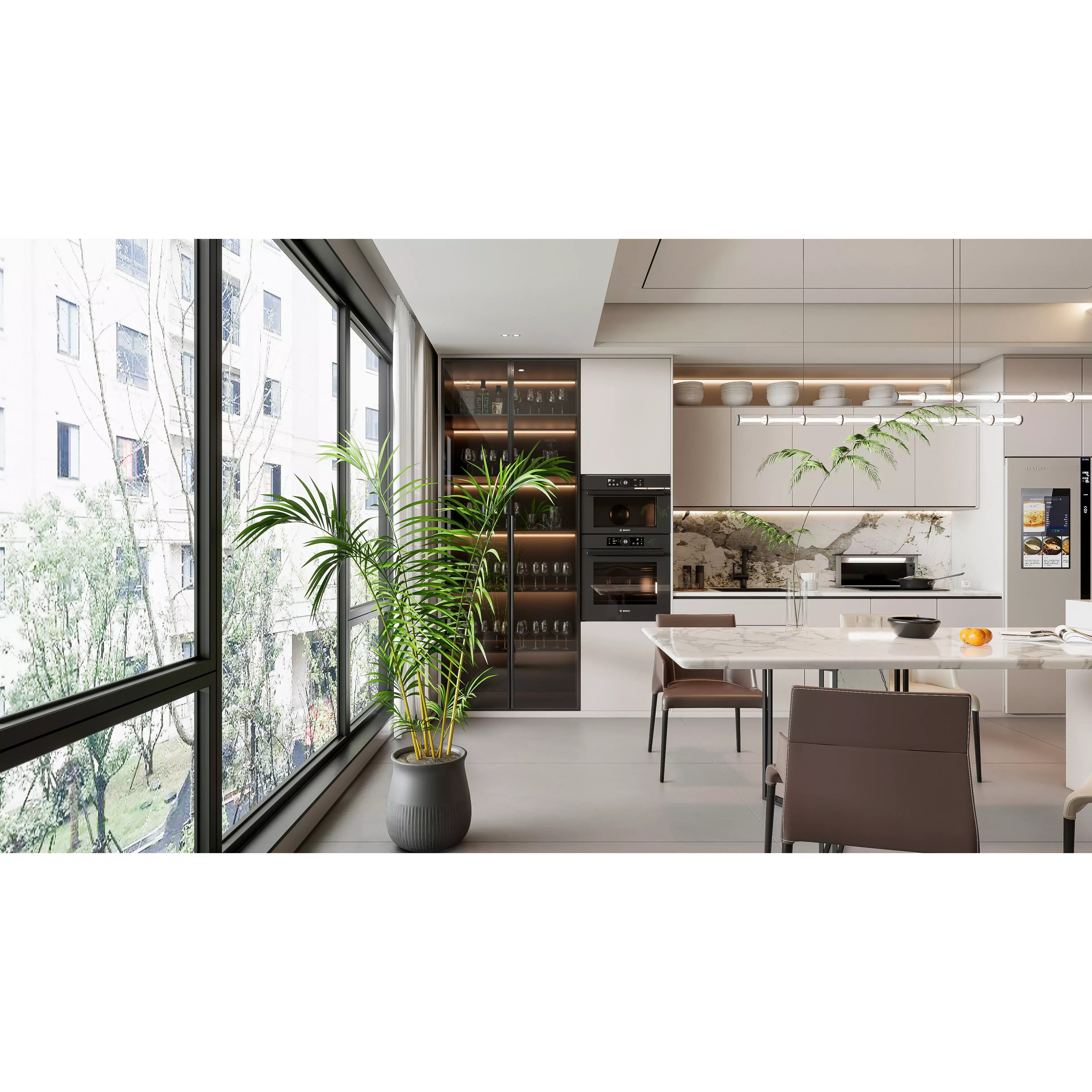 Modern Kitchen Interior - Ready-to-Render 3D Model - View 8