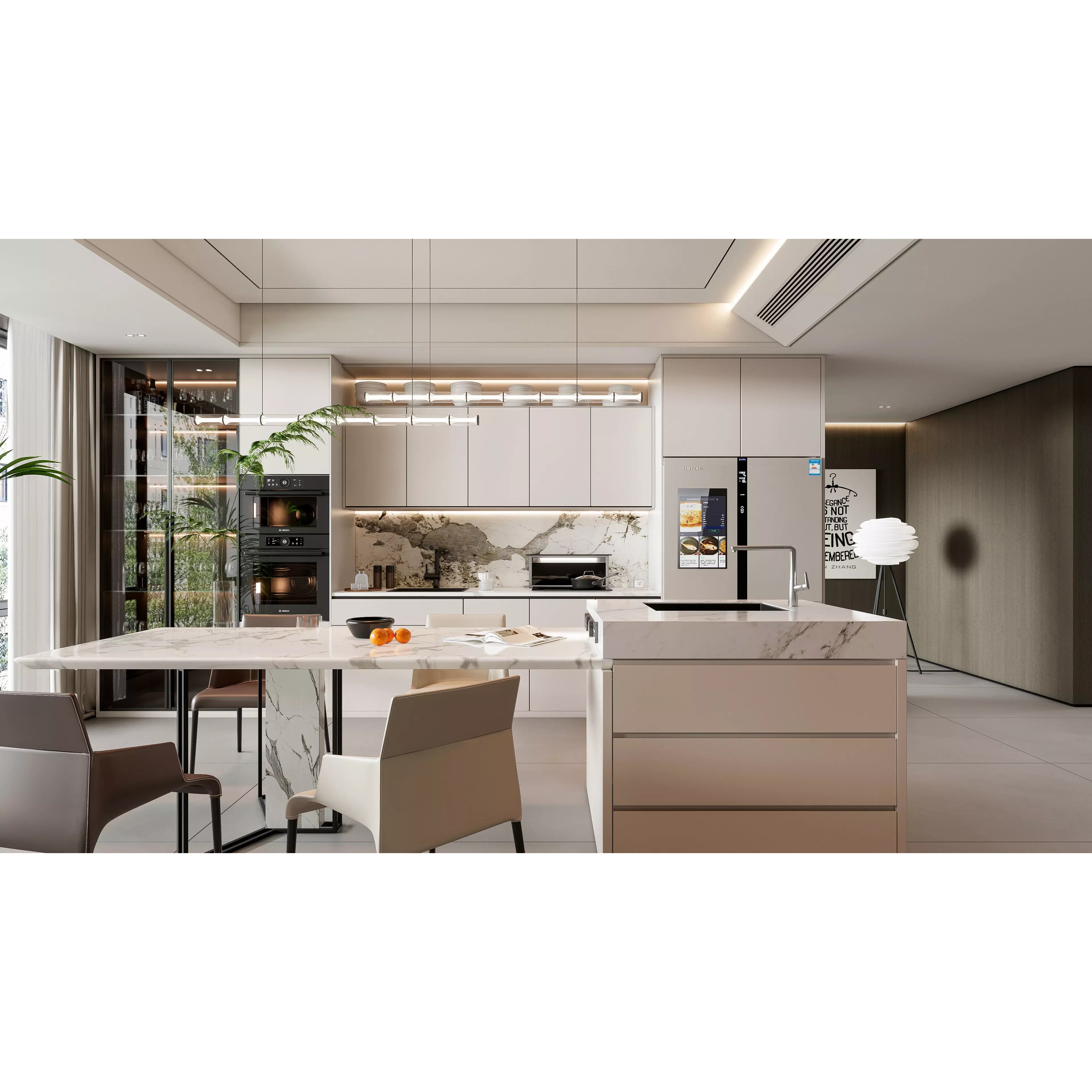 Modern Kitchen Interior - Ready-to-Render 3D Model - View 9
