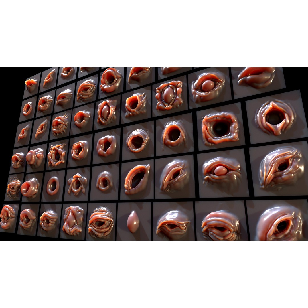 Eye-54 VDM Eye-Character 3D Model – VDM Brushes for Blender & Zbrush - View 17