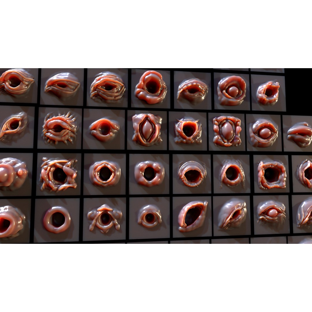 Eye-54 VDM Eye-Character 3D Model – VDM Brushes for Blender & Zbrush - View 18
