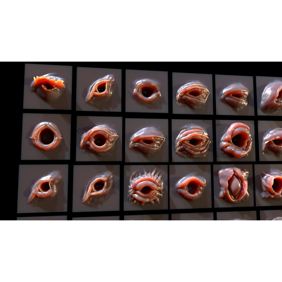 Eye-54 VDM Eye-Character 3D Model – VDM Brushes for Blender & Zbrush - View 19