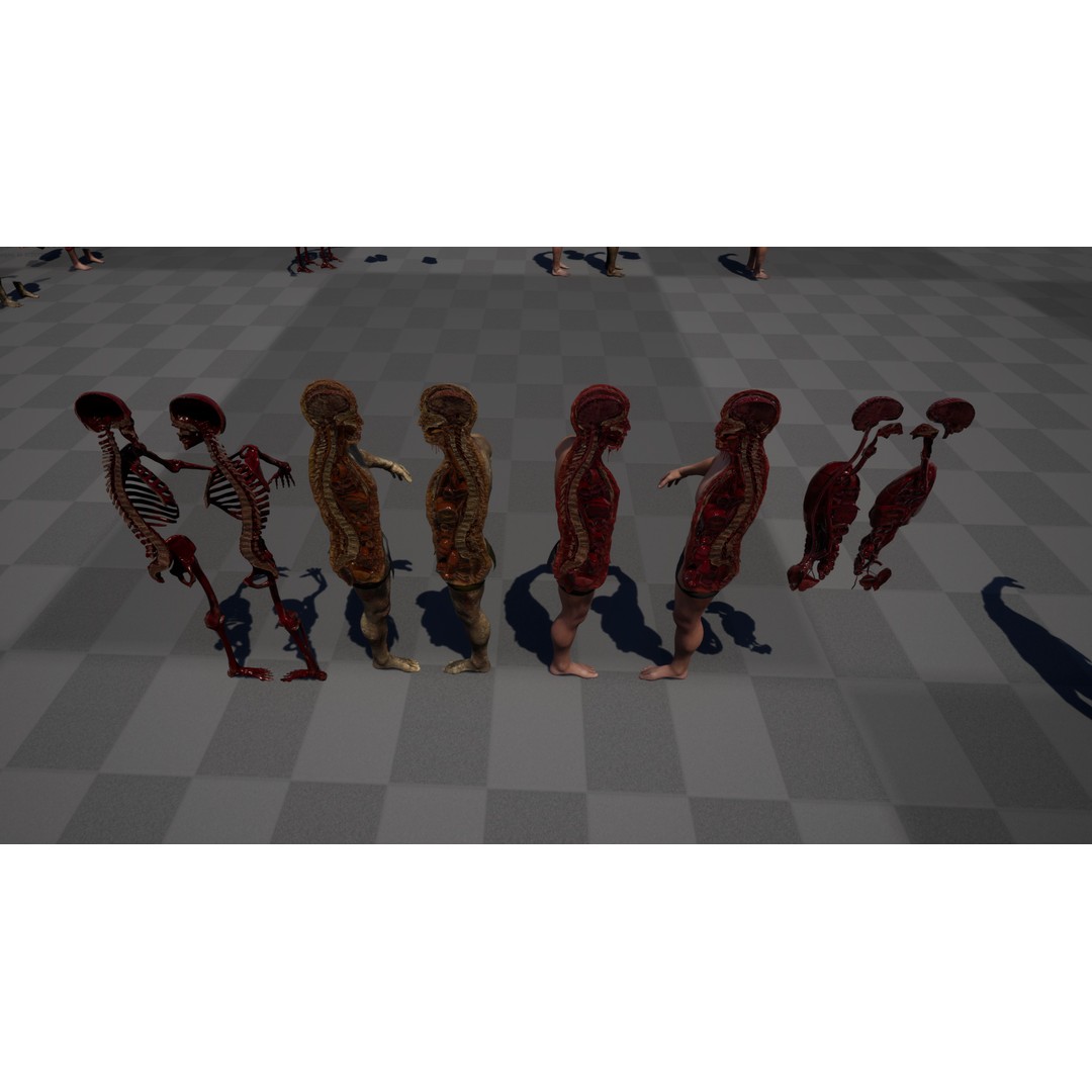 Zombie Human Destroyer 3D Model – Low Poly Game Asset, FBX, PBR