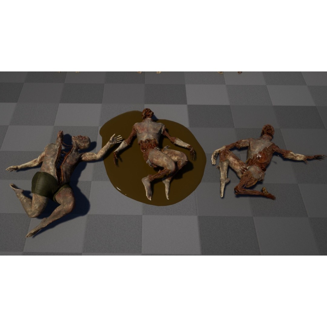 Zombie Human Destroyer 3D Model – Low Poly Game Asset, FBX, PBR - View 15
