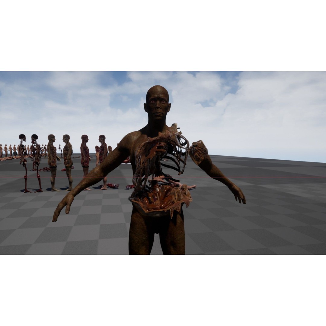Zombie Human Destroyer 3D Model – Low Poly Game Asset, FBX, PBR - View 18