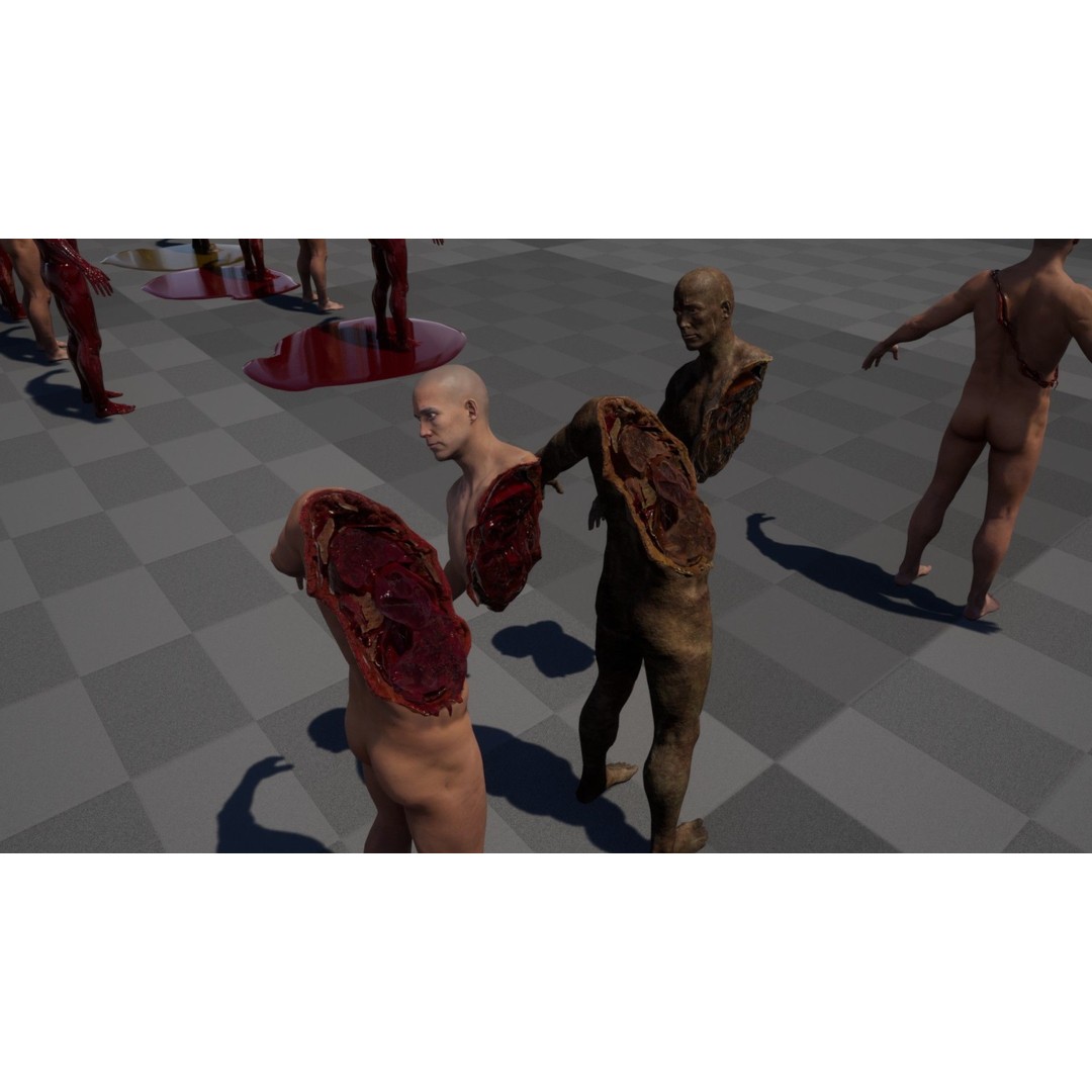 Zombie Human Destroyer 3D Model – Low Poly Game Asset, FBX, PBR - View 20