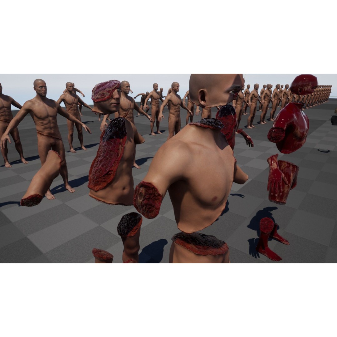 Zombie Human Destroyer 3D Model – Low Poly Game Asset, FBX, PBR - View 24