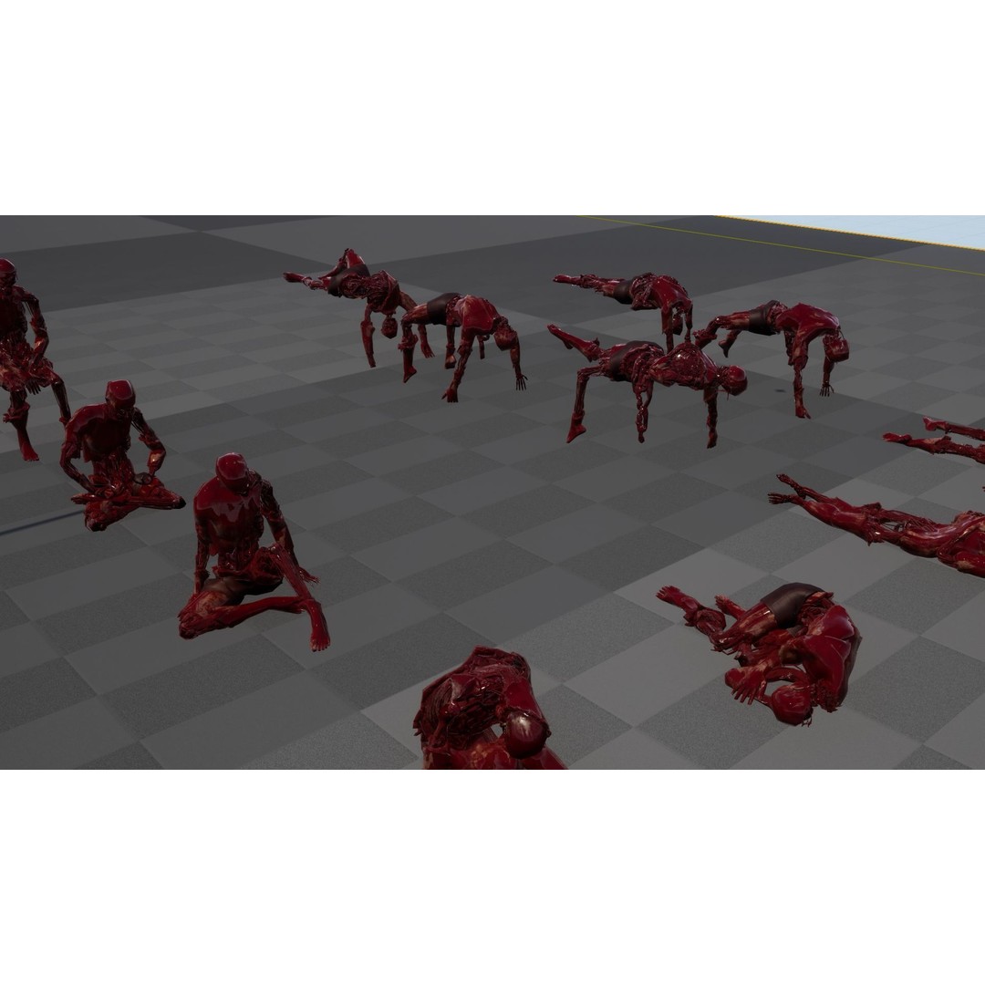 Zombie Human Destroyer 3D Model – Low Poly Game Asset, FBX, PBR - View 27