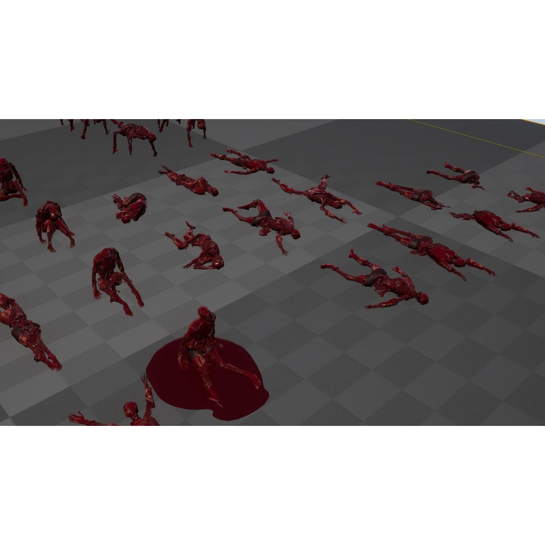 Zombie Human Destroyer 3D Model – Low Poly Game Asset, FBX, PBR - View 28