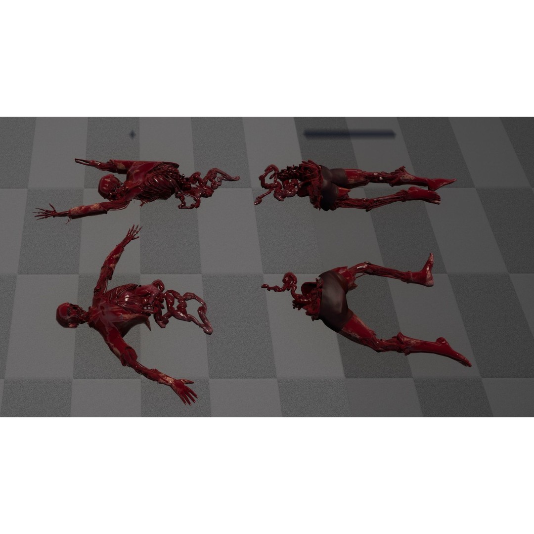 Zombie Human Destroyer 3D Model – Low Poly Game Asset, FBX, PBR - View 5