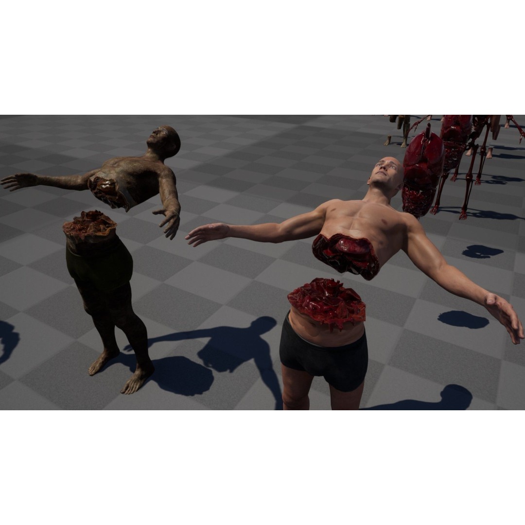 Zombie Human Destroyer 3D Model – Low Poly Game Asset, FBX, PBR - View 6