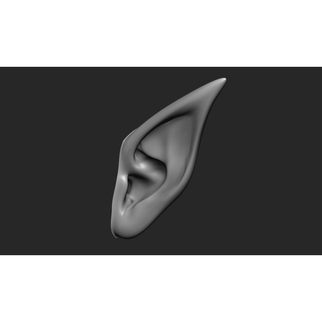 24 Ears 3D Model – Multi Mesh Brush Collection for ZBrush