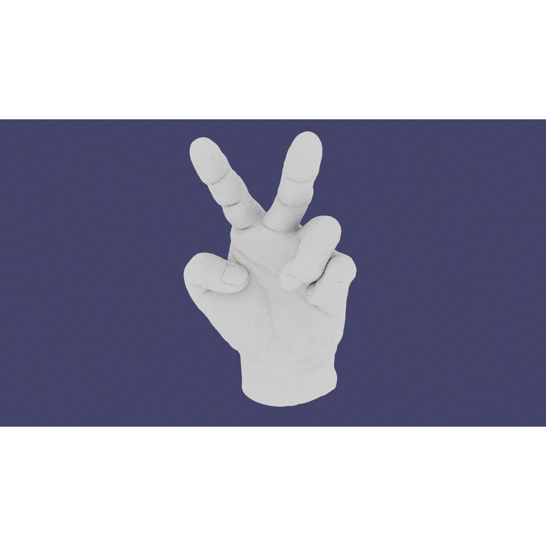 Rigged Human Hand 3D Model – Low Poly PBR Asset for Animation - View 25
