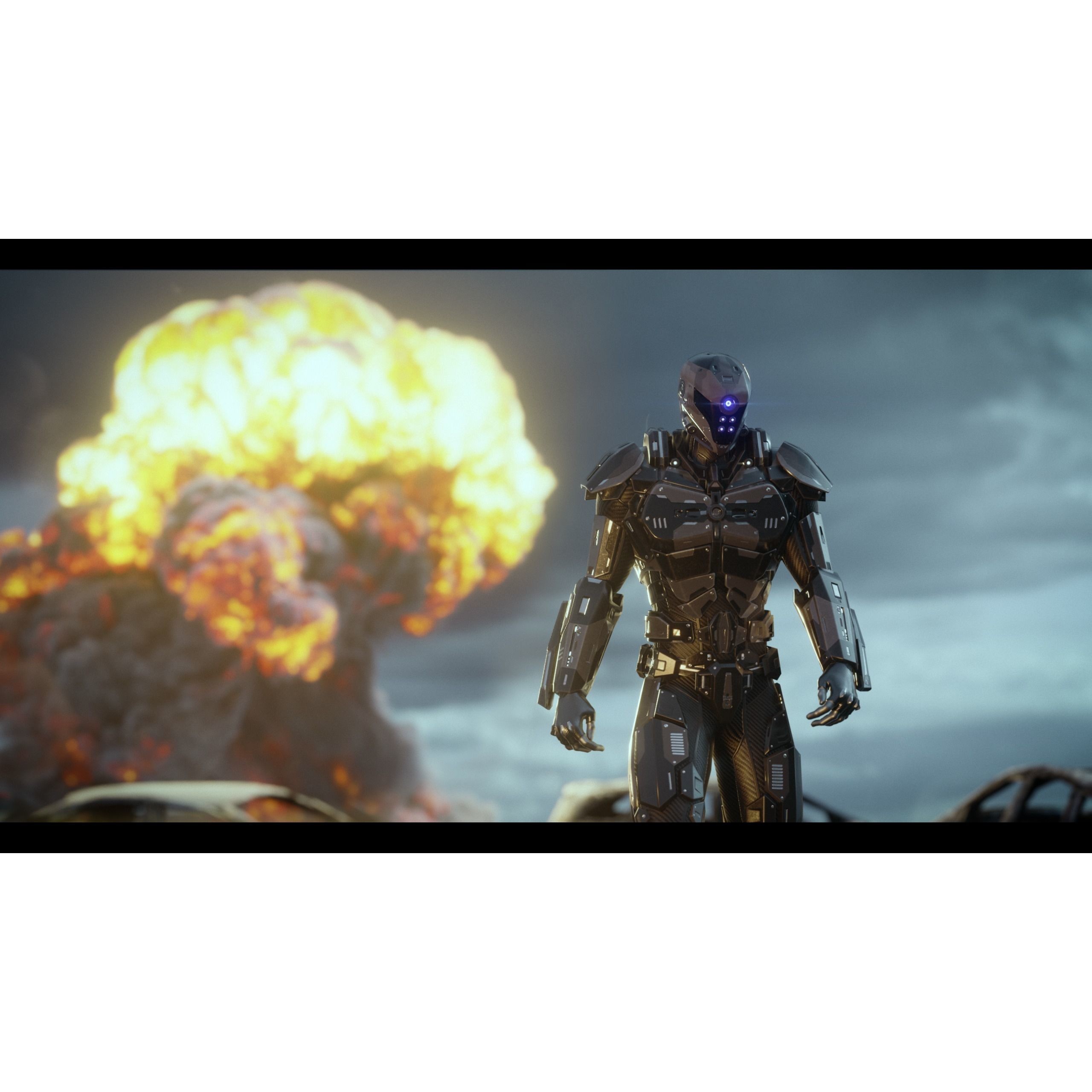 Sci-Fi Soldier Combat Suit - Low-Poly Game-Ready 3D Model - View 18