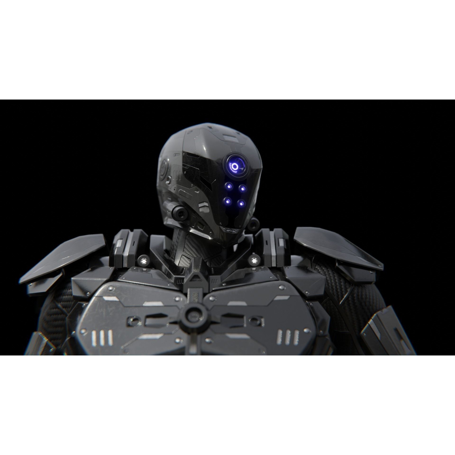 Sci-Fi Soldier Combat Suit - Low-Poly Game-Ready 3D Model - View 42