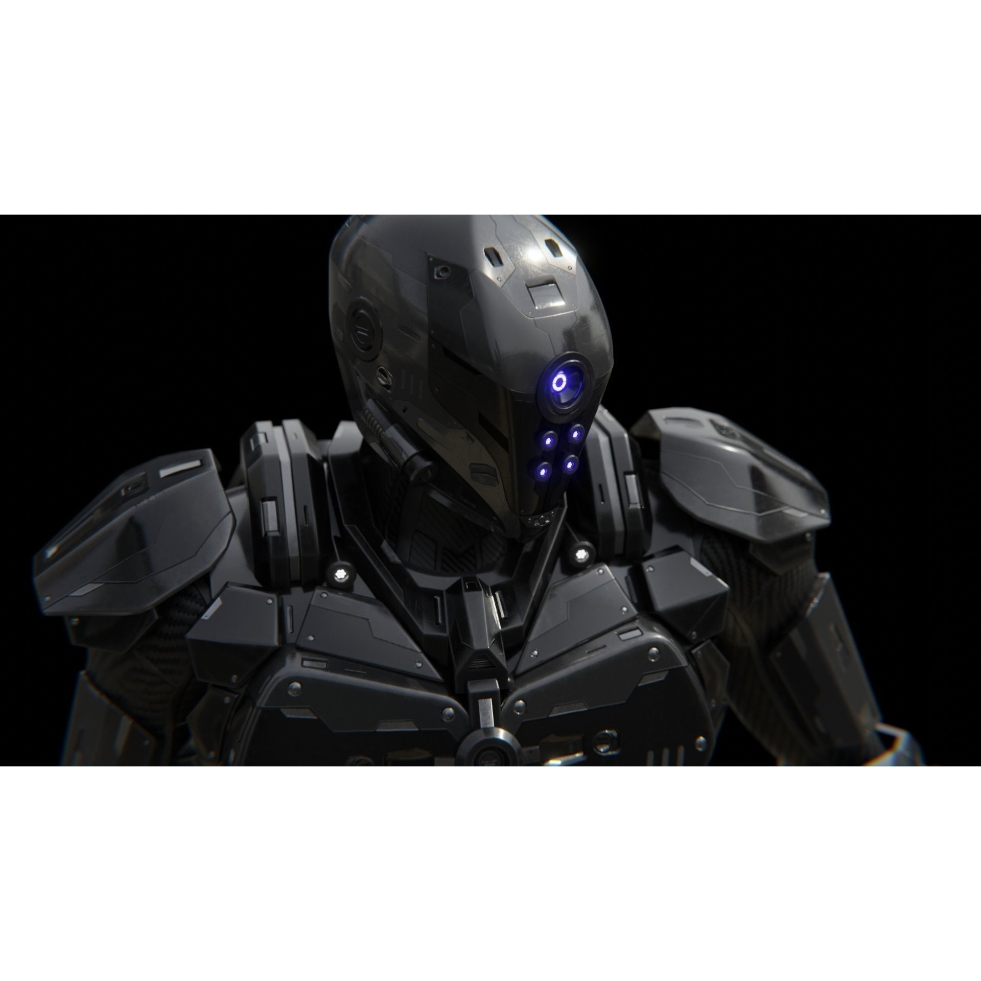 Sci-Fi Soldier Combat Suit - Low-Poly Game-Ready 3D Model - View 43