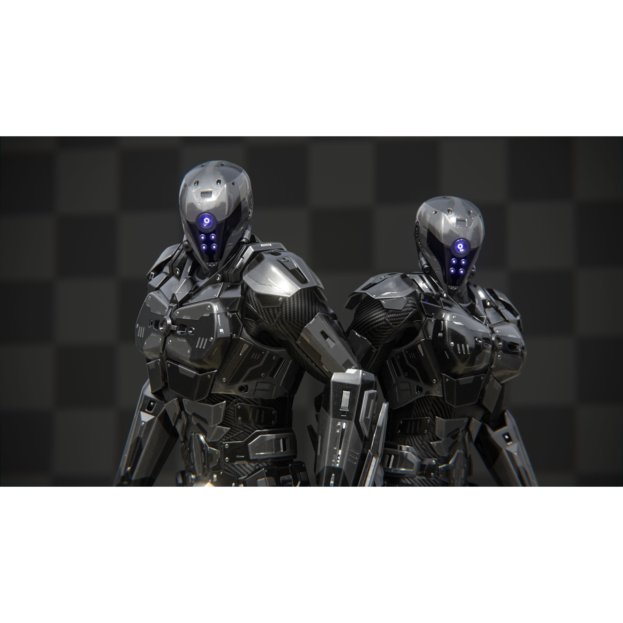 Sci-Fi Soldier Combat Suit - Low-Poly Game-Ready 3D Model - View 6