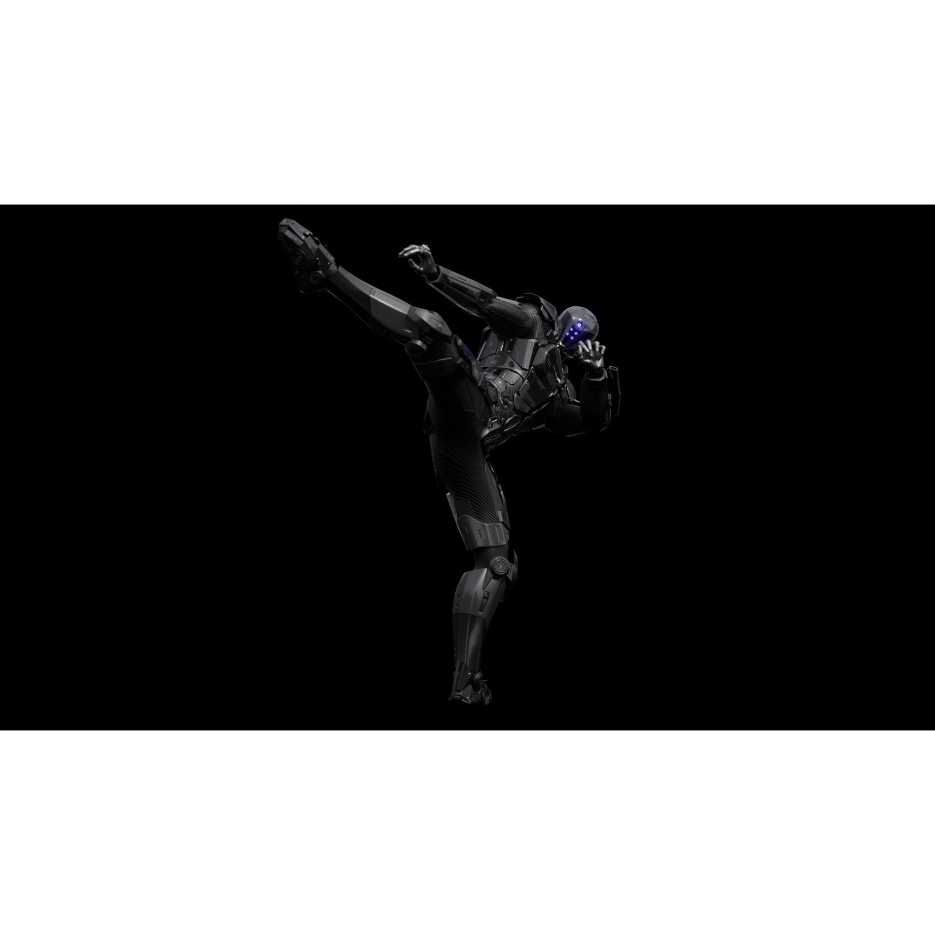 Sci-Fi Soldier Combat Suit - Low-Poly Game-Ready 3D Model - View 61