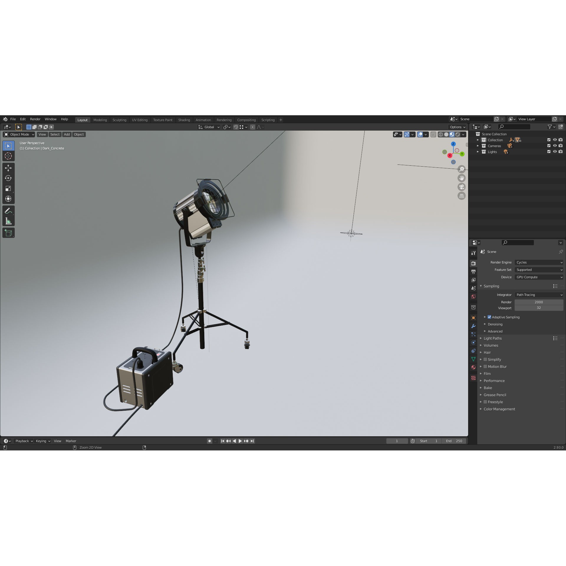 Automotive Photography Studio - Ready to Render 3D Model - View 11