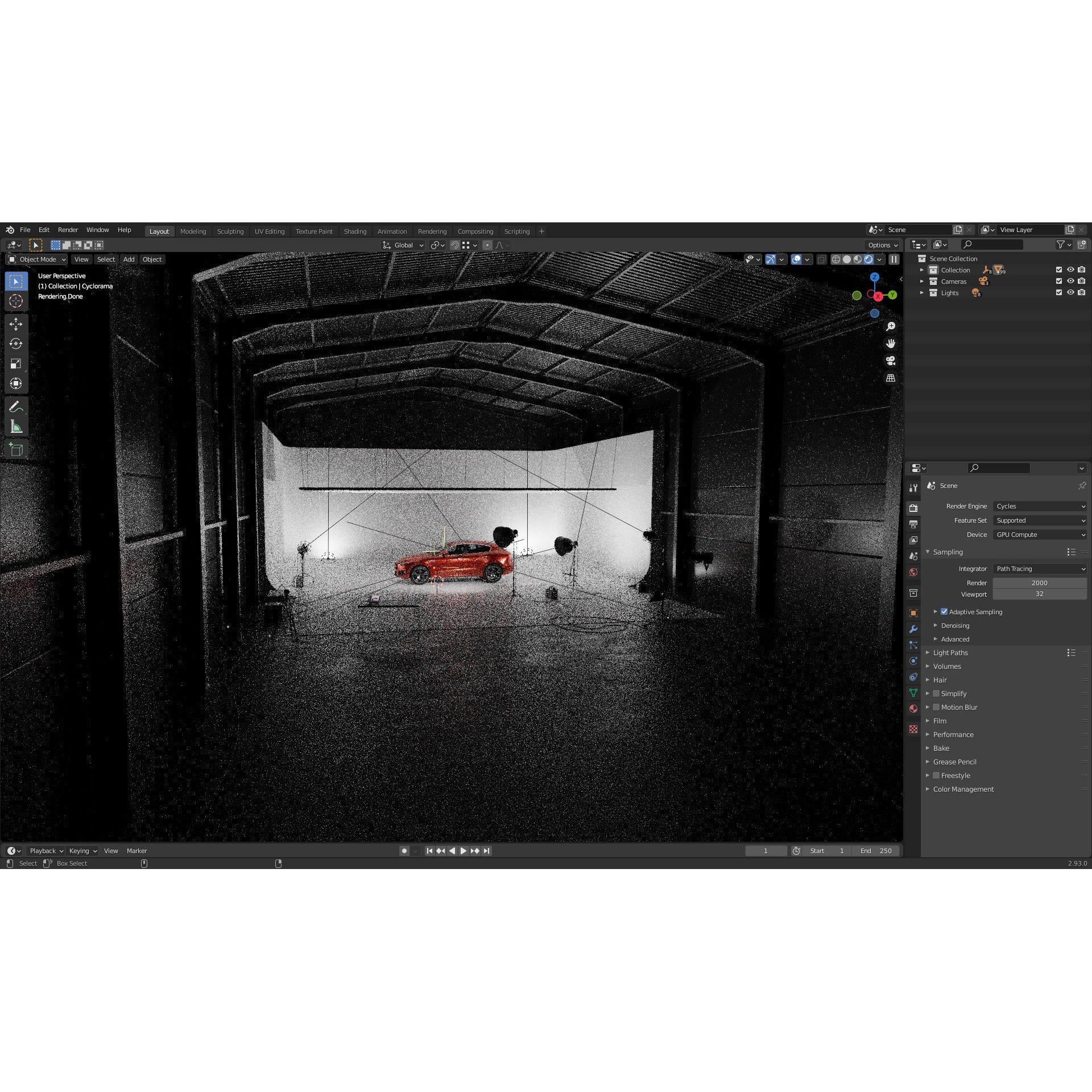 Automotive Photography Studio - Ready to Render 3D Model - View 13