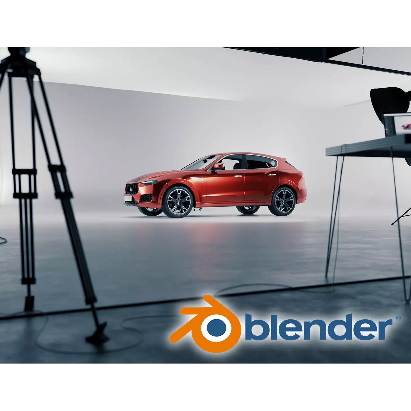 Automotive Photography Studio - Ready to Render 3D Model - View 2