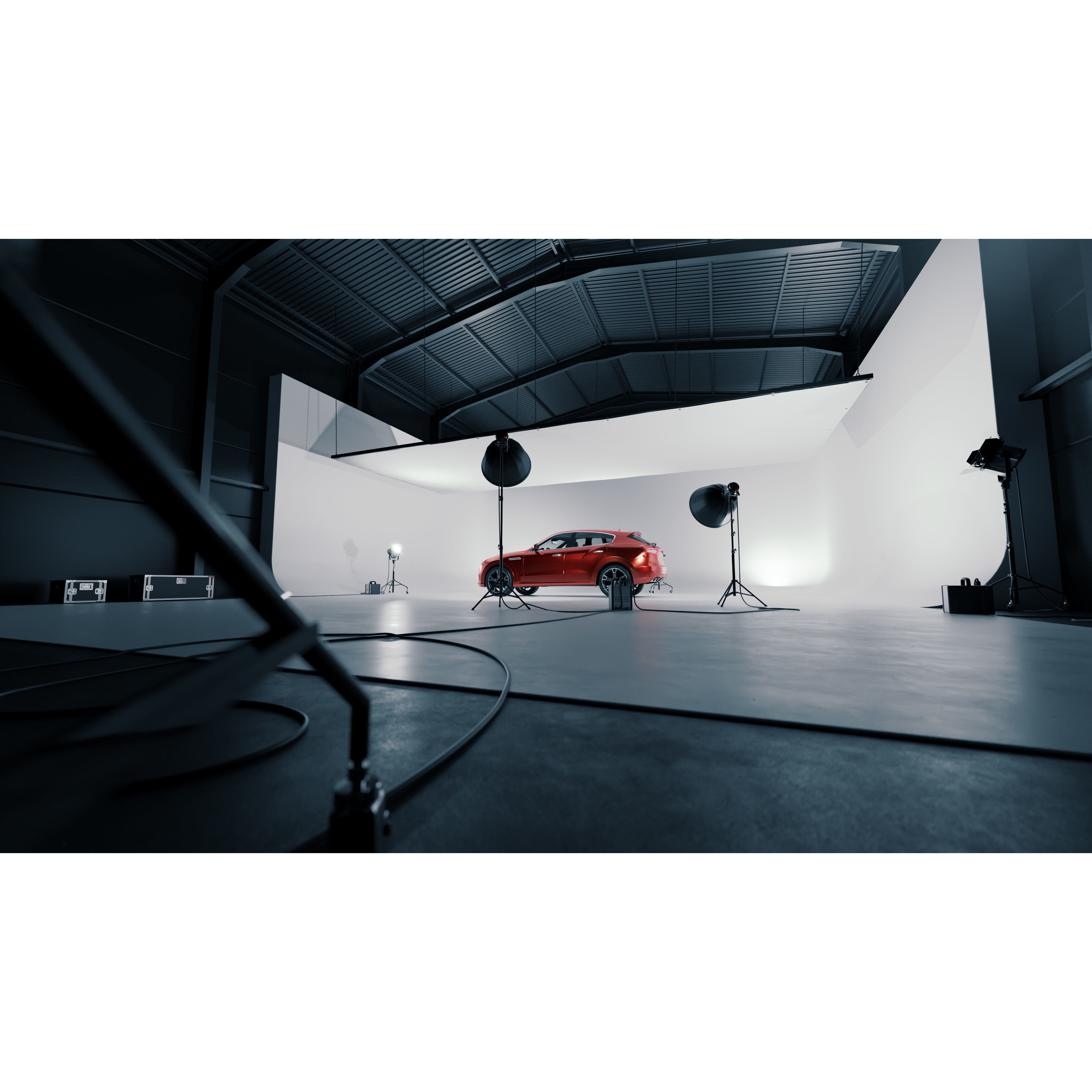 Automotive Photography Studio - Ready to Render 3D Model - View 5