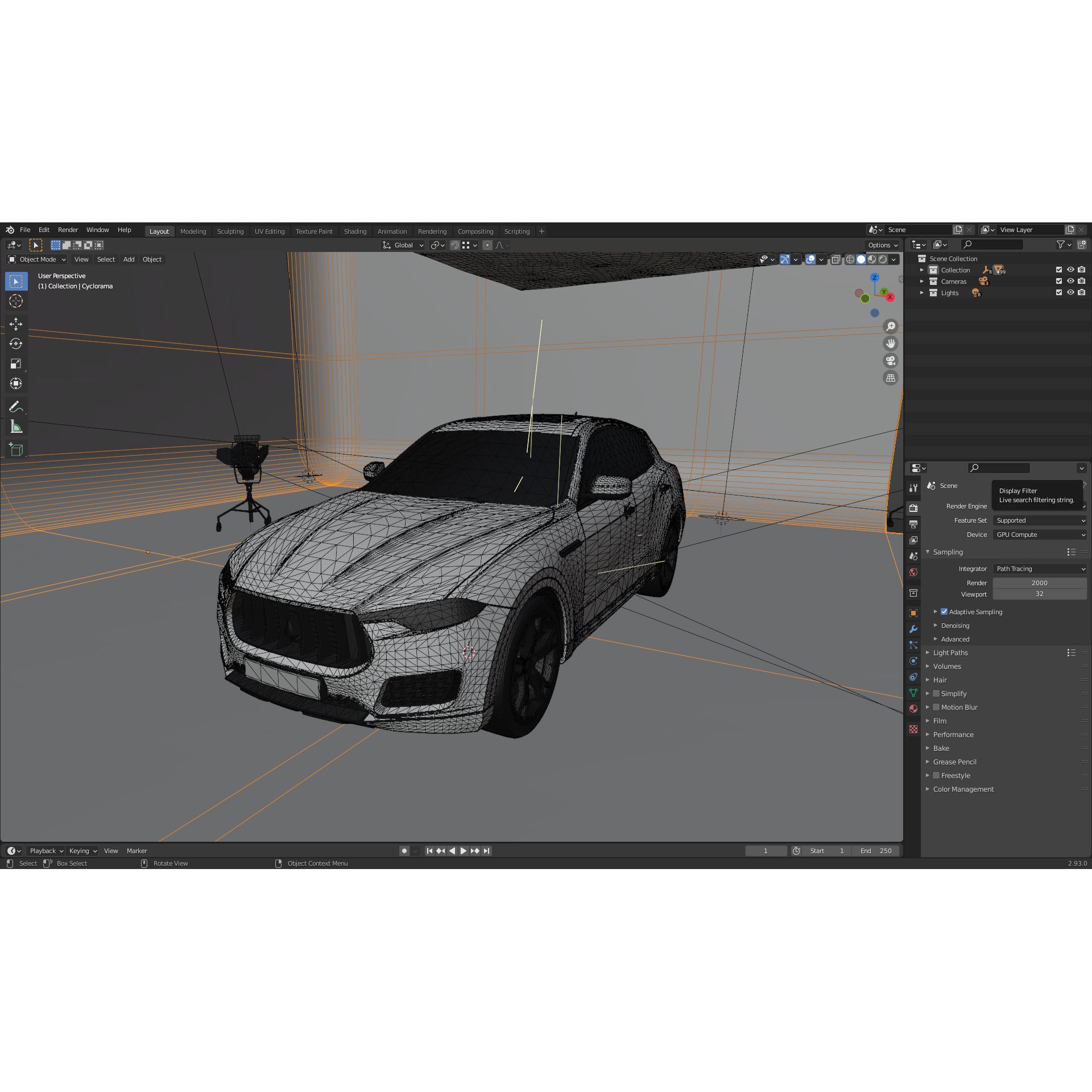Automotive Photography Studio - Ready to Render 3D Model - View 7