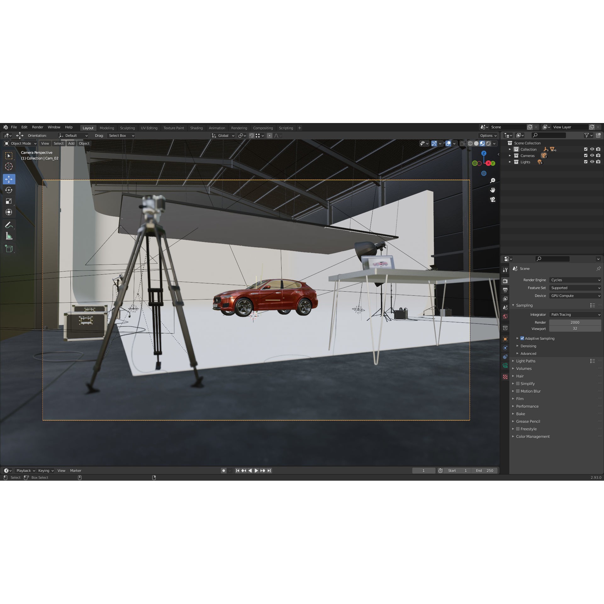 Automotive Photography Studio - Ready to Render 3D Model - View 8
