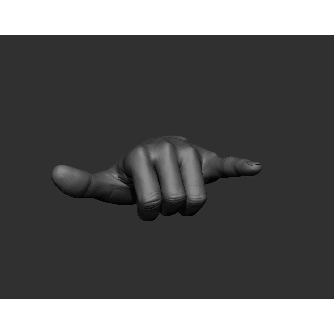 Realistic Male Hands 3D Model – High Poly Collection, Zbrush, FBX, OBJ