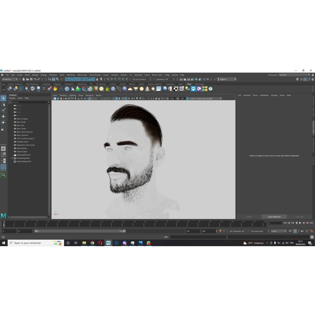 Realistic Male Hair 3D Model – Low Poly Game Ready, FBX, Blender - View 16