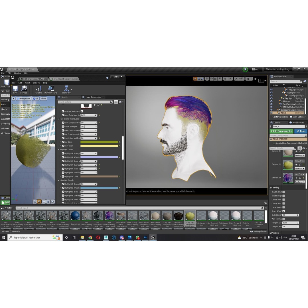 Realistic Male Hair 3D Model – Low Poly Game Ready, FBX, Blender - View 20
