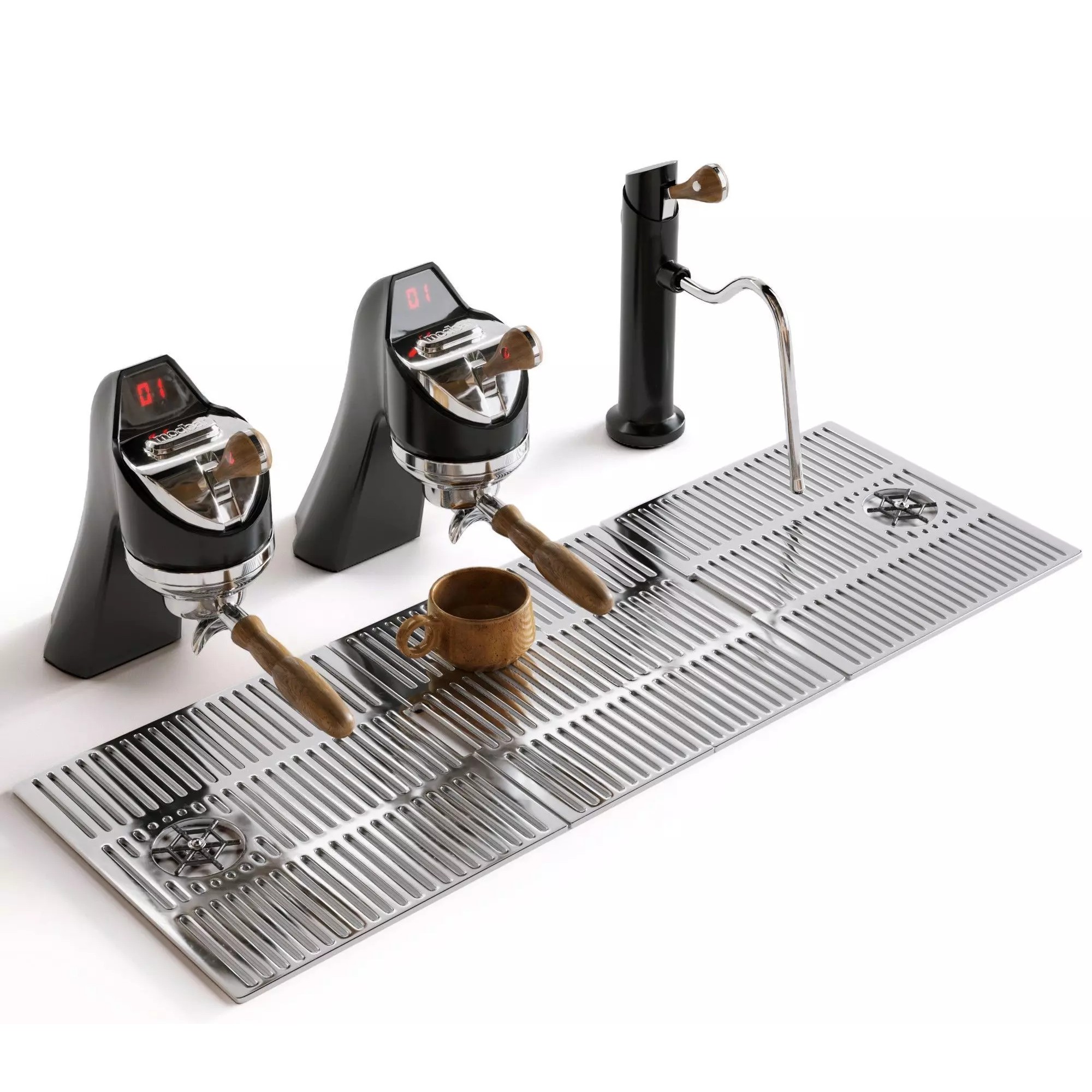 Coffee Machine Modbar - PBR Game-Ready 3D Model - View 5