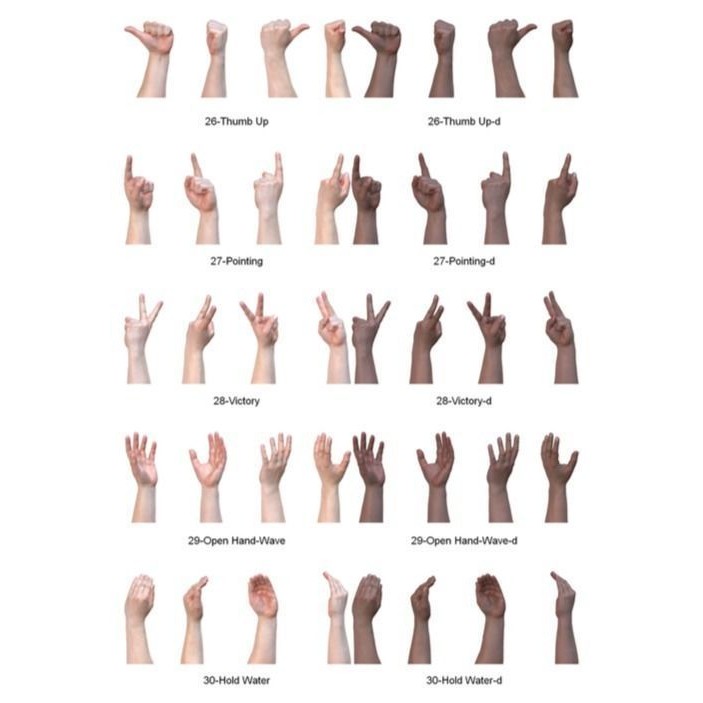 Human Hands 3D Model – Realistic Textured Poses, FBX & OBJ Formats - View 6