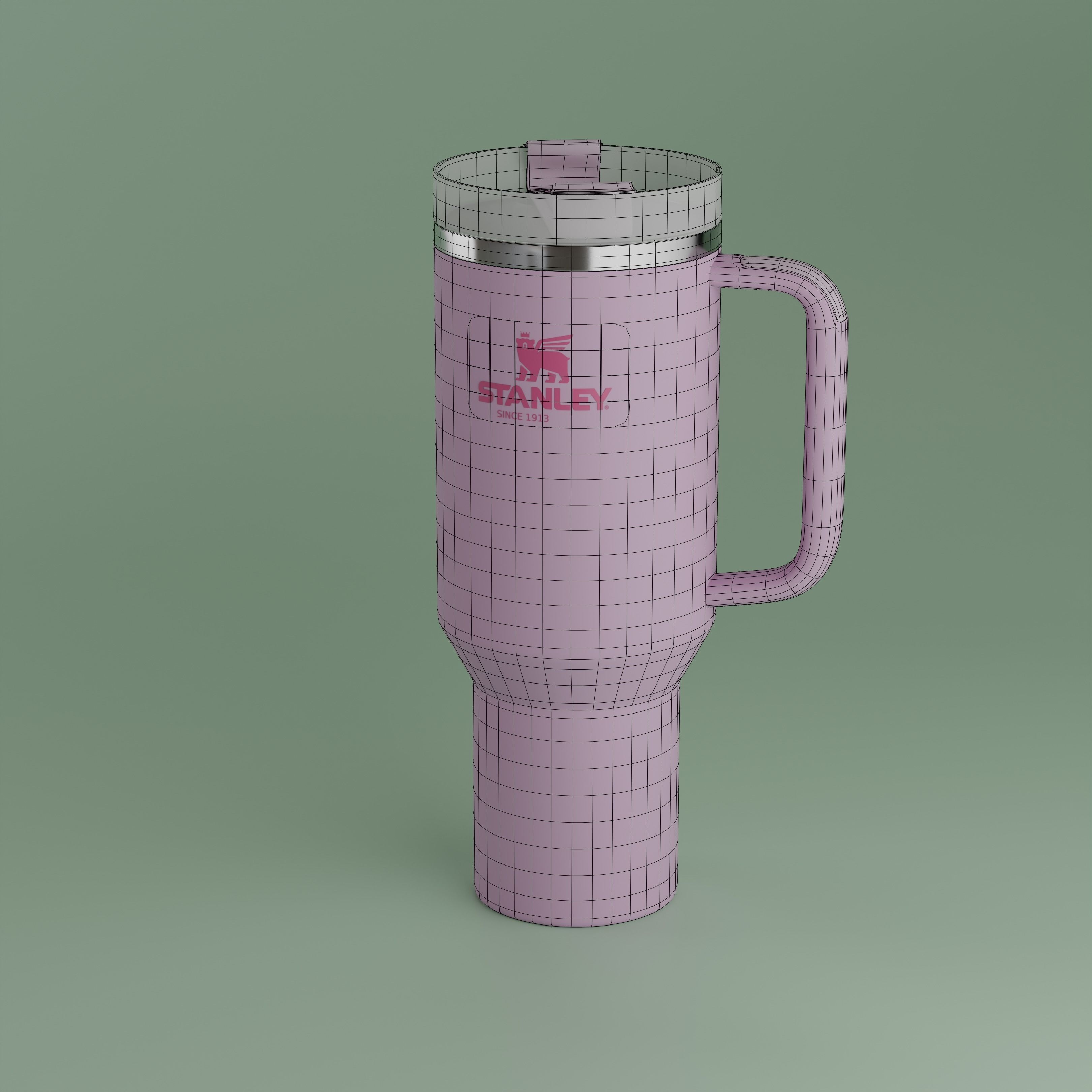 Stanley Quencher - Low-Poly Game-Ready 3D Model - View 3
