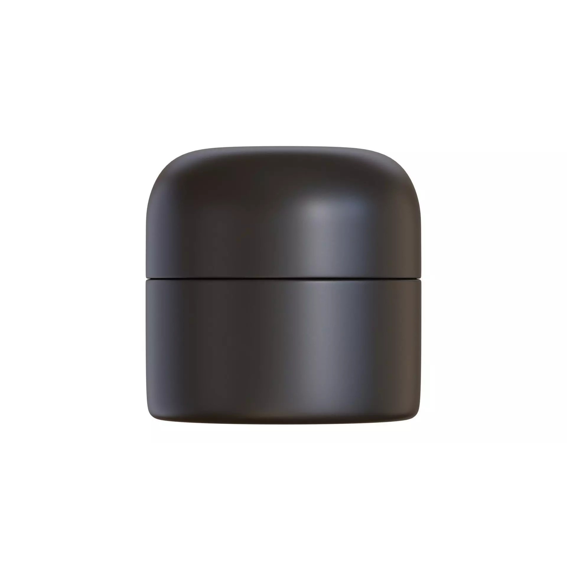 Black Cosmetic Jar 03 - PBR Game-Ready 3D Model - View 2