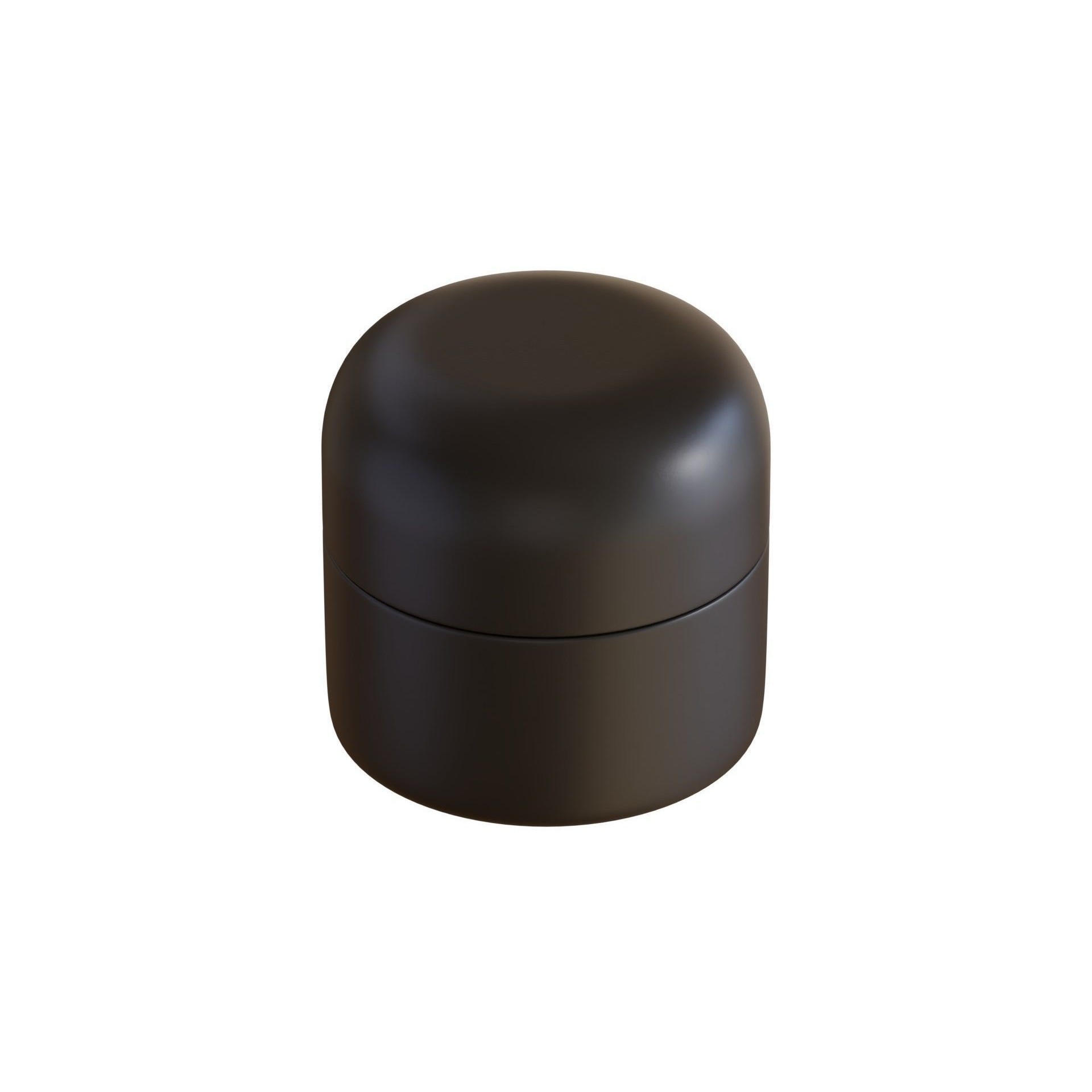 Black Cosmetic Jar 03 - PBR Game-Ready 3D Model - View 4
